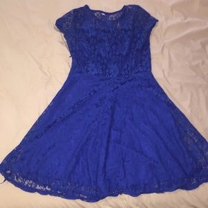 cute, lacy, blue dress